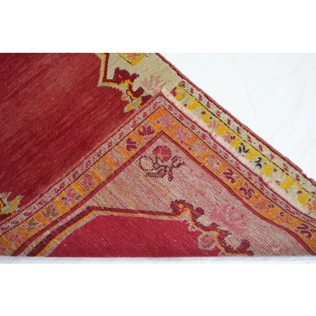 Traditional Antique Oushak Rug 2'4'' x 4'6'' For Sale - Image 3 of 11