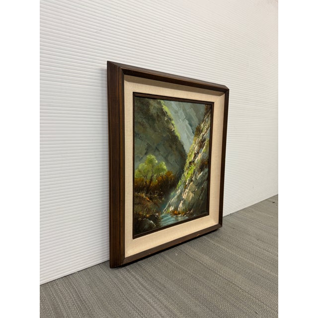 Design Plus Gallery presents an Impressionist Painting of a Mountain Stream by Mary Zeller. The artwork encompasses a...