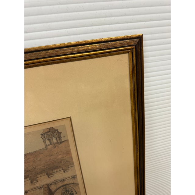 Early 20th Century Rafael J. Nash Penhurst Place Etching, Framed For Sale - Image 9 of 12