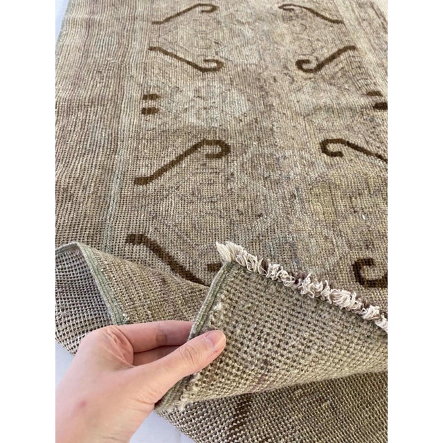 Modern Samarkand Abstract Wool Runner by Doris Leslie Blau For Sale - Image 4 of 8