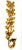 Striking mid-century Italian gilt metal wall sconce with an elongated ivy vine form. The flowing vertical silhouette gives...