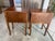 Brown Vintage Oak Bedside Tables with Drawer and Niche, 1950s, Set of 2 For Sale - Image 8 of 13