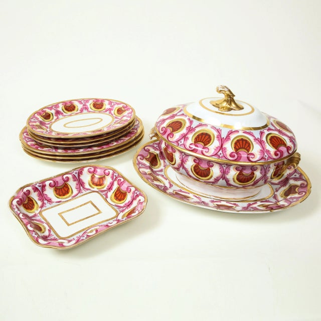 English An English Partial Dinner Service, Probably Coalport For Sale - Image 3 of 13