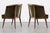 Harold Schwartz Lounge Chairs in Olive Velvet, C. 1950s For Sale - Image 4 of 7