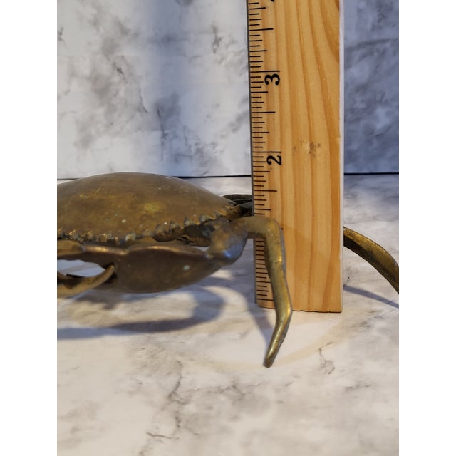 Articulate Brass Crab Catchall For Sale - Image 13 of 13