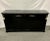Hollywood Regency Sideboard / Credenza / Cabinet, Bronze Mounted, Empire Style A black lacquered sideboard having two pull...