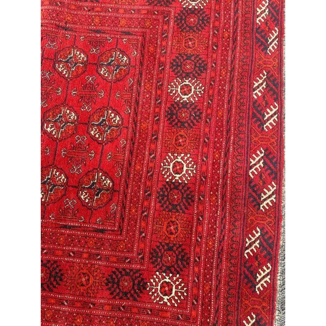 Vintage Turkmen Afghan Bokhara Design Runner For Sale - Image 12 of 18
