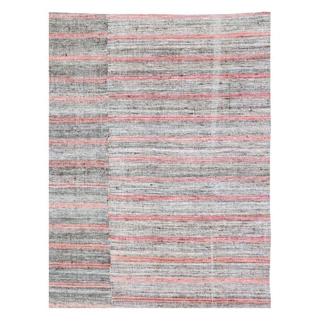 Modern Galerie Shabab Collection Mid-20th Century Handmade Turkish Flat-Weave Kilim Accent Carpet For Sale - Image 3 of 10