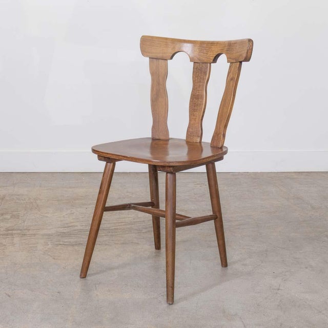 Wood 1950s French Wood Brutalist Chairs, Set of 8 For Sale - Image 7 of 16