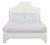 Kit King Bedframe, Ivory Velvet For Sale