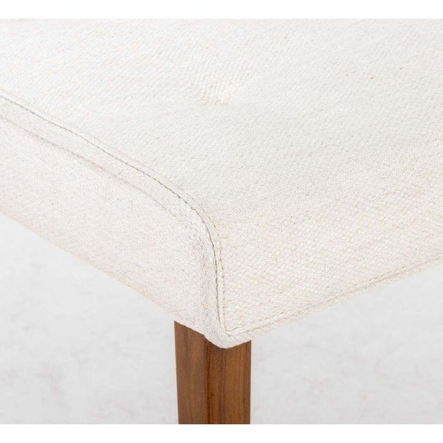 Early 21st Century Pair of Wittmann "Leslie" White Upholstered Side Chairs For Sale - Image 5 of 8