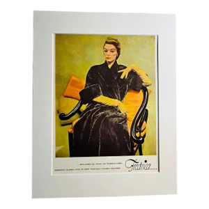 1950s Fredrica Furs Matted Ad