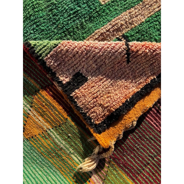 Textile Vintage Berber Moroccan Rug, 1990 For Sale - Image 7 of 9