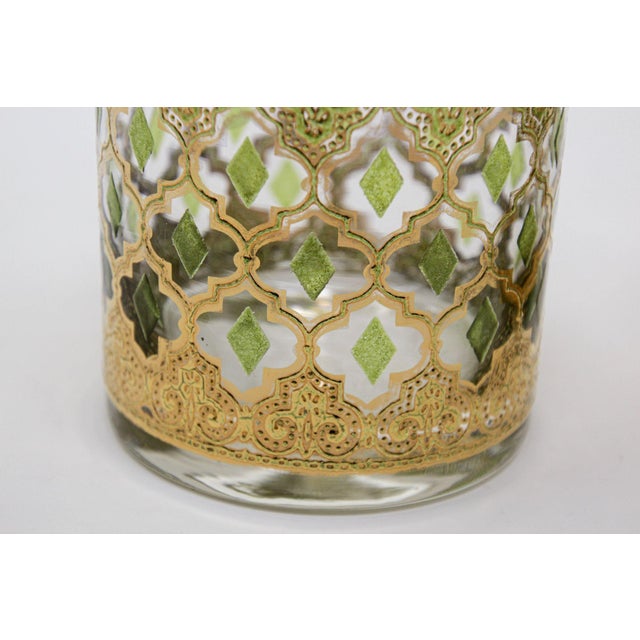 Vintage Set of Old Fashioned Valencia by Culver With 22-Karat Gold For Sale - Image 13 of 14