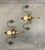 Pair of Signed & Dated 1970s Chapman Two-Light Brass & Faux Ostrich Egg Sconces. Great Scale & Size and will Require...