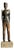 Hand-Carved Statue of a French Officer, 19th Century, Oak on Stone Base For Sale