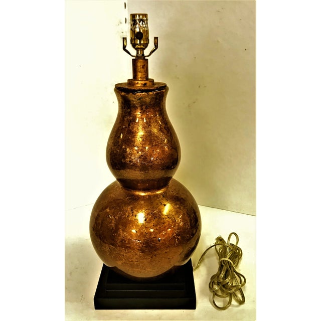 Very stylish lamp by Thomas O'Brien for Visual Comfort & Co. from the late 20th century. The large double gourd shaped...