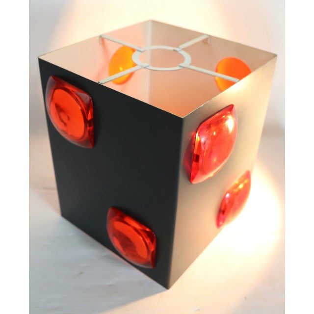 Mid Century Jeweled Shade Possibly Lightolier After Sarfatti For Sale - Image 11 of 12