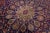 Textile Blue Vintage Tabriz Persian Wool Rug Handmade From the 1940s With Rosette Motif For Sale - Image 7 of 8
