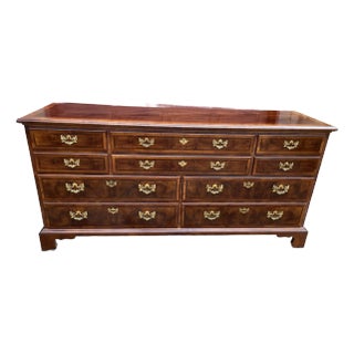 1990s Henredon Aston Court Chippendale Style 10 Drawers, Mahogany Dresser For Sale
