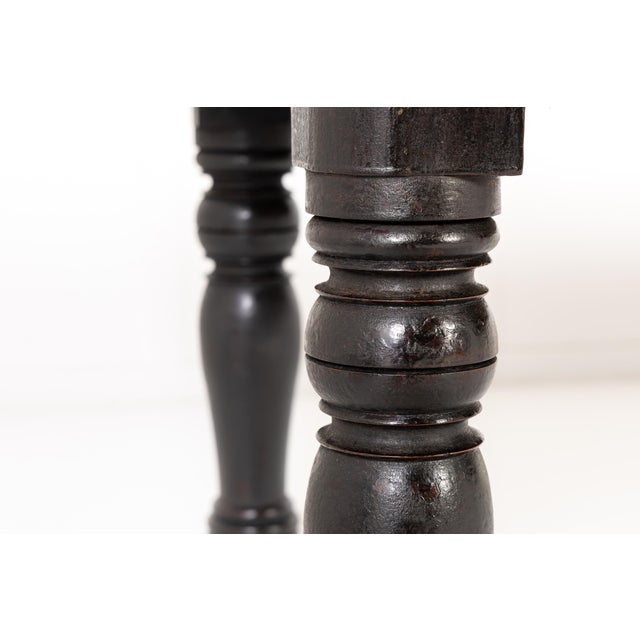 Brown Antique English Farmhouse Table in Pine, 1800s For Sale - Image 8 of 11