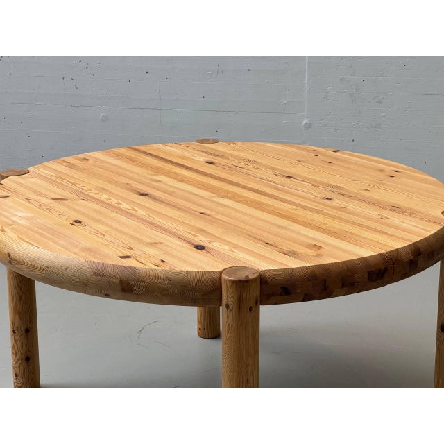 Round Pine Table by Rainer Daumiller, Denmark, 1970s For Sale - Image 11 of 18