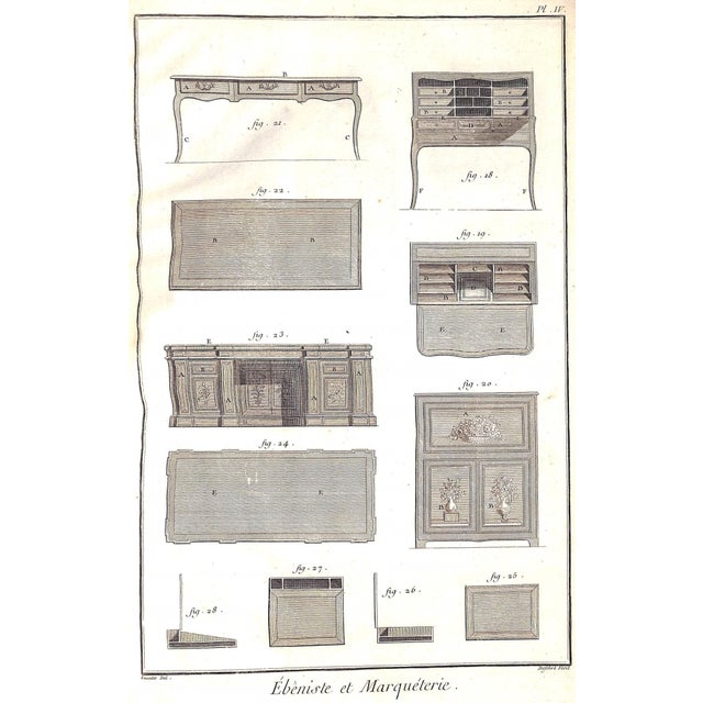"Recueil De Planches Sur Les Sciences Ebenisterie Marqueterie" 1765 Briasson, David For Sale - Image 12 of 12