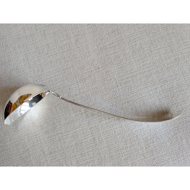 Metal Gorham "Palm" Sterling Silver Soup Ladle, 1897 For Sale - Image 7 of 17
