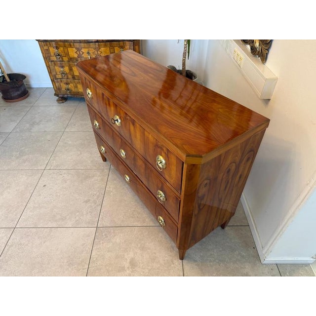 Brown Biedermeier Chest of Drawers in Cherrywood For Sale - Image 8 of 11
