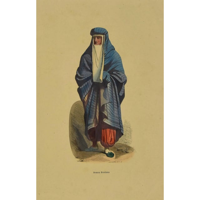 Unknown, Persian Woman, Lithograph, 1851 For Sale - Image 3 of 3