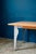 Extendable Table with Bent Steel and Light Wood Legs, 1990s For Sale - Image 6 of 18