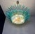 Turquoise Vintage Murano Chandelier with 82 Turquoise Glasses, 1990s For Sale - Image 8 of 18