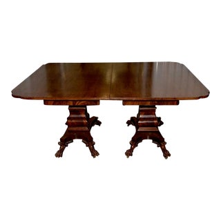 William IV Mahogany Dining Table W/ Lions Paw Feet 19th C. For Sale