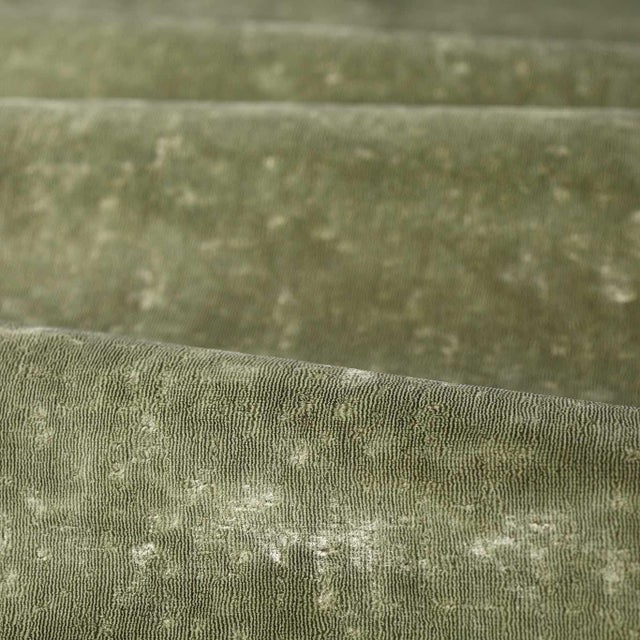 Zoffany Curzon Fabric in Sage Green For Sale