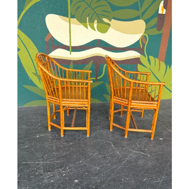Brighton Pavilion Bamboo Chair Pair For Sale In Tampa - Image 6 of 12