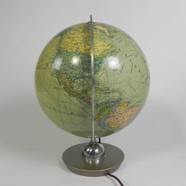Mid-Century Modern Light-Up Globe from JRO Globus, 1960s For Sale - Image 3 of 16