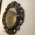 Art Deco 1990s Italian Carved Wooden Oval Mirror For Sale - Image 3 of 9