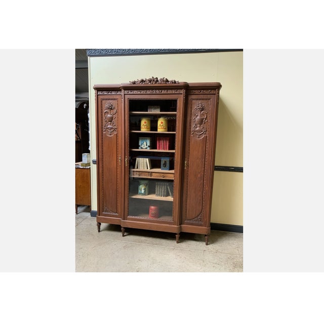 Antique Art Nouveau Display Cabinet, 1900 For Sale - Image 11 of 13