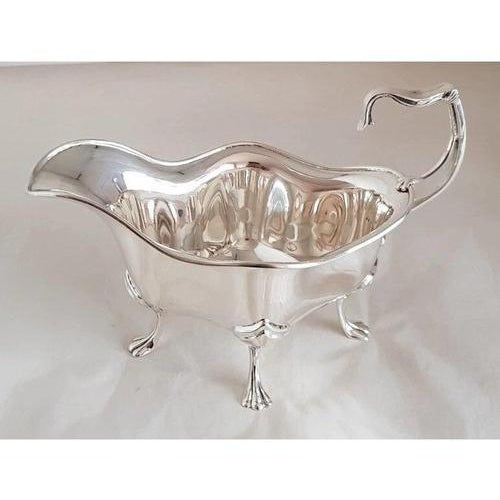 Antique Edwardian Sterling Silver Sauce Boat from Walker & Hall, 1907 For Sale - Image 12 of 18