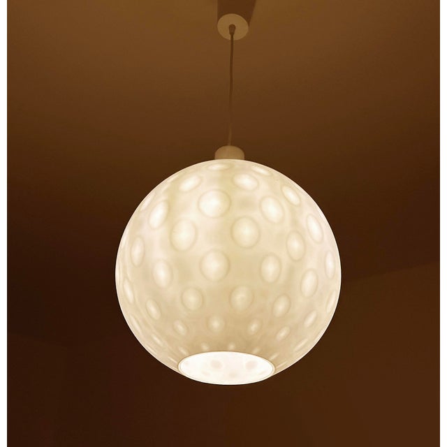 1960s Large Glass Pendant Light from Peill & Putzler, 1960s For Sale - Image 5 of 14