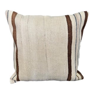 Turkish Hemp Pillow Cushion Natural Beige Brown Cushion Cover 20x20 For Sale