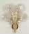 1970s Large Gilt and Crystal Glass Flower Sconce from Palwa, 1970s For Sale - Image 5 of 10