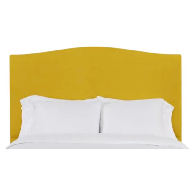 Hazel King Headboard, Golden Velvet For Sale