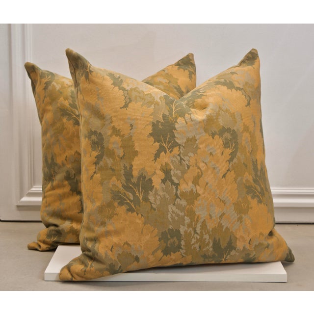 Handmade Upholstery Fabric Pillows a Pair Chairish