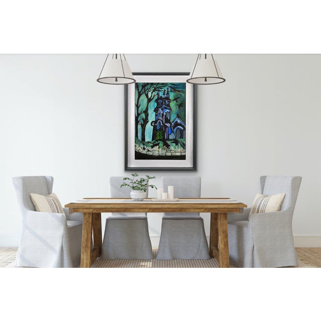 Joan Gillchrest, Church and Churchyard, Mid 20th Century, Oil Painting, Framed For Sale - Image 18 of 18