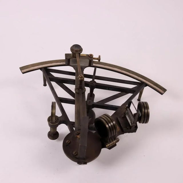 Wood Brass Sextant For Sale - Image 7 of 13