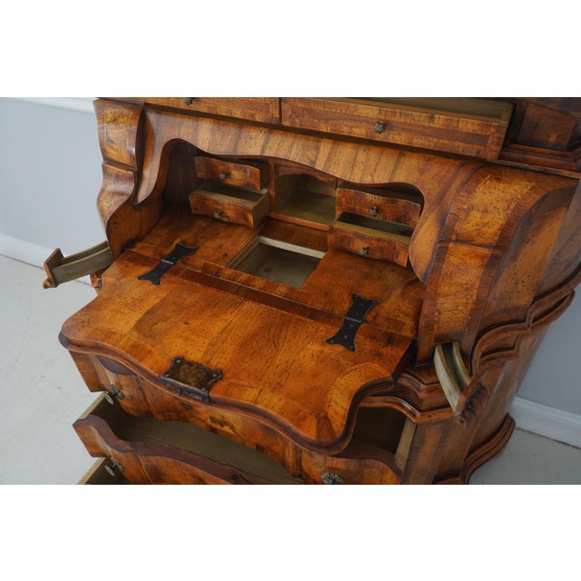 Italian Extremely High Quality Distressed Finish Secretary Desk For Sale In Philadelphia - Image 6 of 18