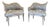 1950s Maison Jansen Inspired Leaf-Back Slipper Chairs - A Pair For Sale