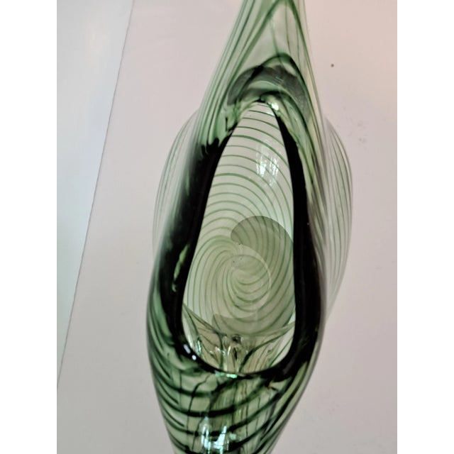 Rare C. J. Jenkins Hand Blown Art Nouveau Wine Decanter For Sale - Image 11 of 12