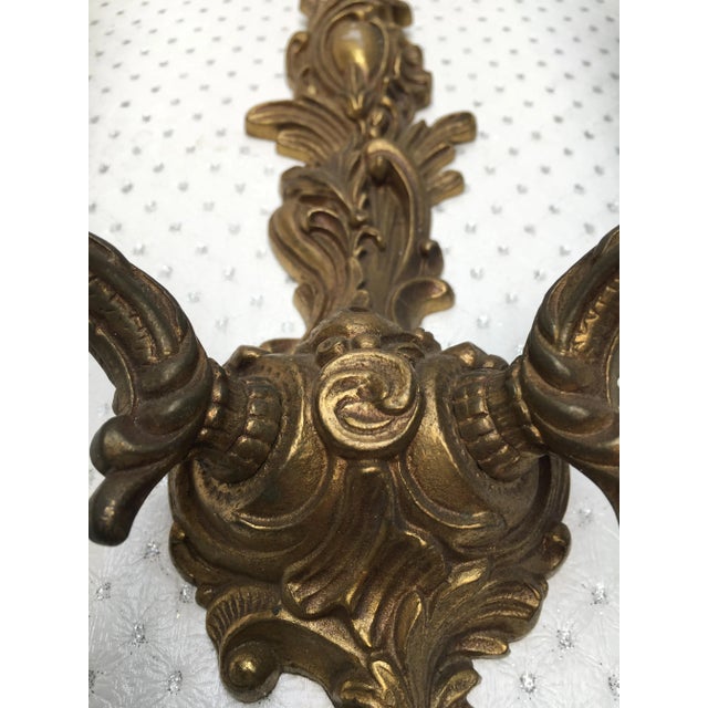 Rococo Style Wall Sconce, 1950s For Sale - Image 4 of 10